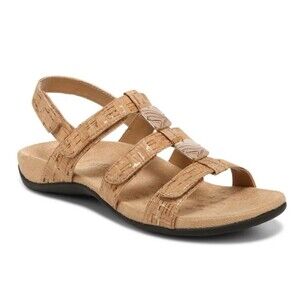 Vionic Amber Sandal Metallic Size 7 Strappy Adjustable